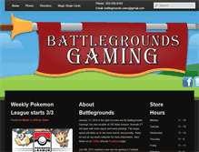 Tablet Screenshot of battlegroundsgaming.net